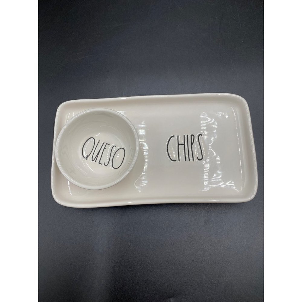 Rae Dunn Artisan Collection by Magenta Queso/Chips Tray